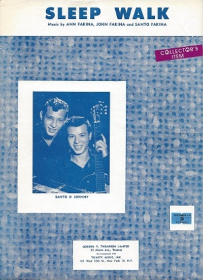Picture of Sleep Walk, Ann, John & Santo Farina, recorded by Santo & Johnny, sheet music