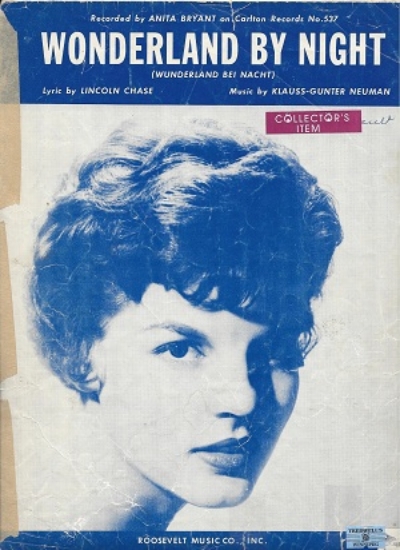 Picture of Wonderland by Night, Lincoln Chase & Klauss-Gunter Neuman, popularized by Bert Kaempfert, sheet music