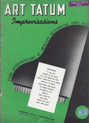 Picture of Art Tatum Improvisations for Piano, piano solos, sheet music folio