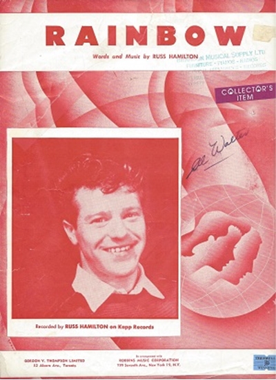 Picture of Rainbow, written & recorded by Russ Hamilton