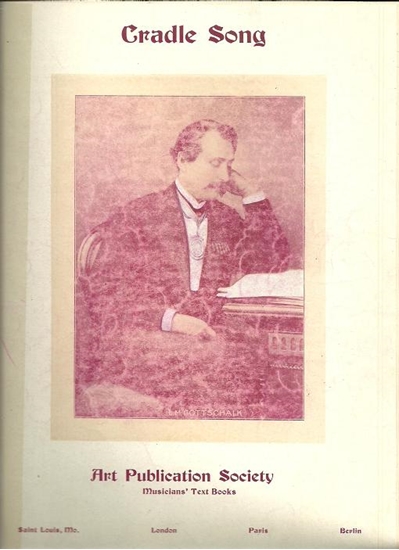 Picture of Cradle Song, "Slumber On Baby Dear", Louis Moreau Gottschalk, piano solo 