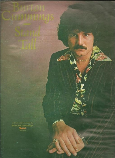 Picture of Stand Tall, Burton Cummings, sheet music