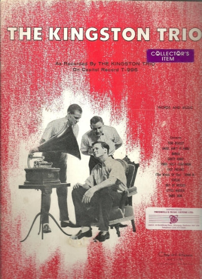 Picture of The Kingston Trio, self-titled, sheet music songbook