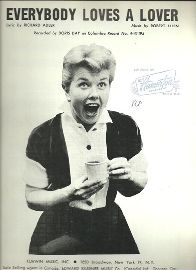 Picture of Everybody Loves A Lover, Richard Adler & Robert Allen, recorded by Doris Day