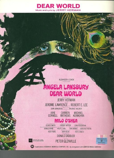 Picture of Dear World, title song from musical comedy, Jerry Herman, sheet music