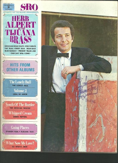 Picture of Herb Alpert & the Tijuana Brass No. 27, SRO, sheet music combo folio