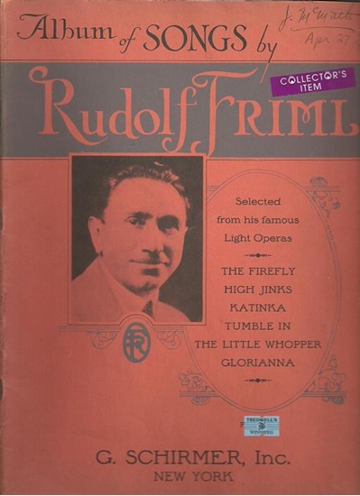 Picture of Rudolf Friml....Album of Songs