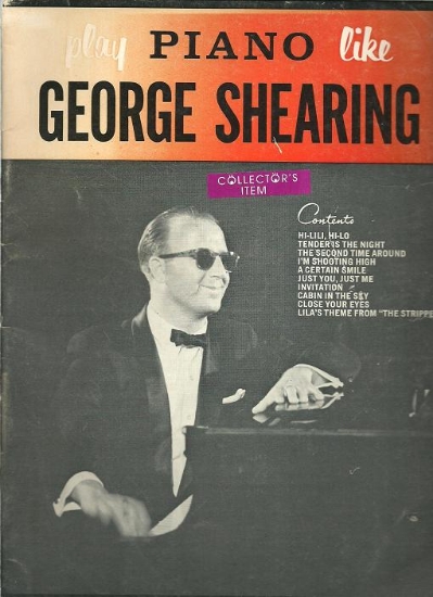 Picture of Play Piano Like George Shearing, piano solo sheet music folio