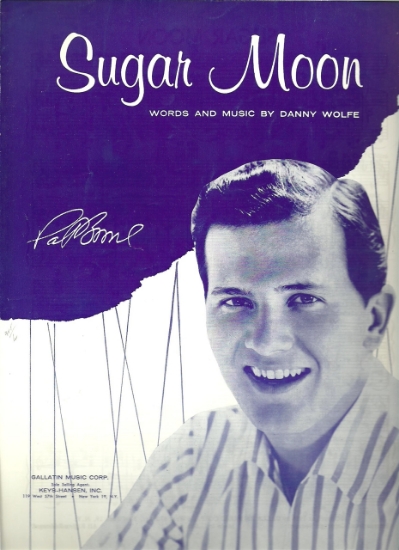 Picture of Sugar Moon, Danny Wolfe, sung by Pat Boone, sheet music