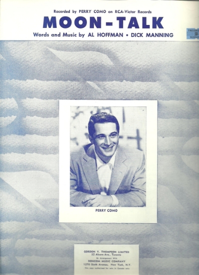Picture of Moon Talk, Al Hoffman & Dick Manning, recorded by Perry Como, sheet music
