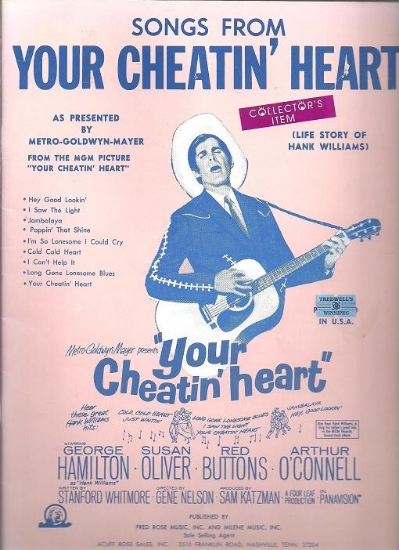 Picture of Songs from "Your Cheatin' Heart", Hank Williams