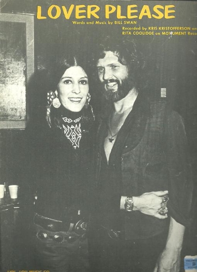 Picture of Lover Please, words and music by Bill Swan, recorded by Kris Kristofferson and Rita Coolidge, sheet music