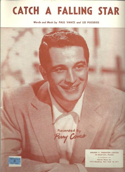 Picture of Catch A Falling Star, Paul Vance & Lee Pockriss, recorded by Perry Como, sheet music