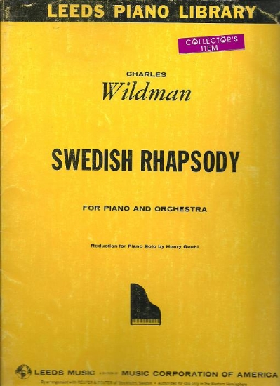 Picture of Swedish Rhapsody (Complete), Charles Wildman, arr. Henry Geehl, piano solo, sheet music folio