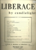 Picture of Liberace by Candlelight, piano solo, sheet music folio