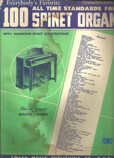 Picture of Everybody's Favorite Series No. 94, 100 All Time Standards for Spinet Organ, EFS94