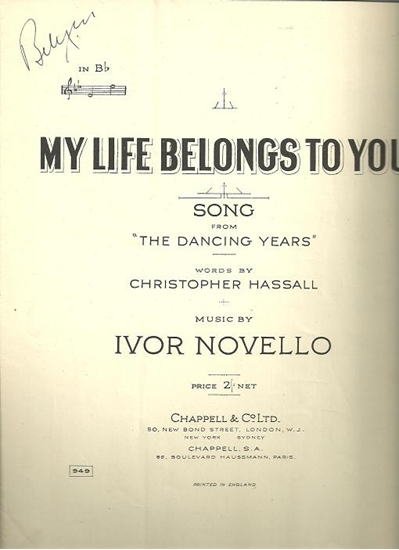 Picture of My Life Belongs to You, Ivor Novello