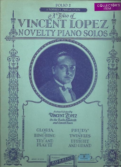 Picture of Vincent Lopez Novelty Piano Solos Folio Number Two, sheet music folio