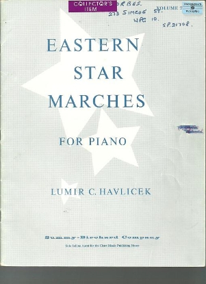 Picture of Eastern Star Marches Vol. 2, Lumir C. Havlicek, piano solo, sheet music folio