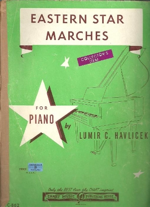 Picture of Eastern Star Marches, Lumir C. Havlicek, piano solo, sheet music folio
