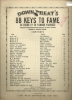 Picture of Downbeat's 88 Keys To Fame (Boogie & Blues piano stylings), ed. Sharon Pease, piano solo, sheet music folio