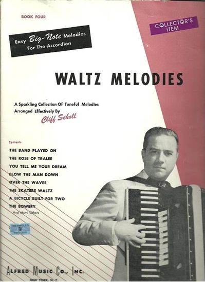Picture of Waltz Melodies Book 4, arr. Cliff Scholl, accordion songbook