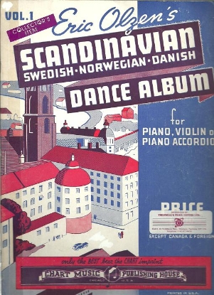 Picture of Eric Olzen's Scandinavian Dance Album Vol. 1, Swedish, Norwegian, Danish, accordion solo, sheet music folio
