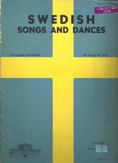 Picture of Swedish Songs and Dances, arr. Jacob M. Velt, accordion solo, sheet music songbook