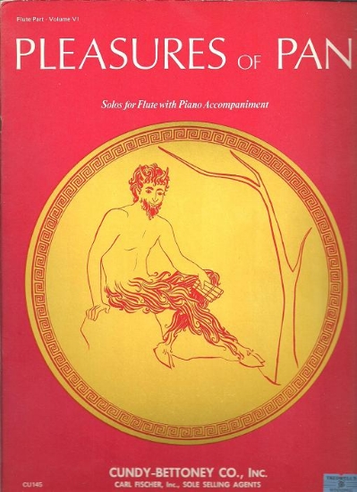 Picture of Pleasures of Pan Vol. 6, solo flute, sheet music folio
