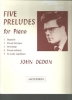 Picture of Five Preludes for Piano, John Ogdon, piano solo, sheet music folio