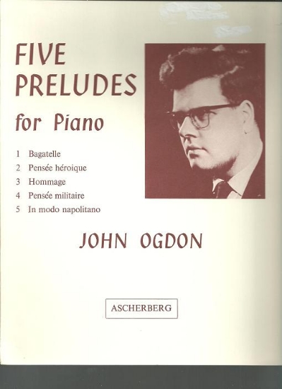 Picture of Five Preludes for Piano, John Ogdon, piano solo, sheet music folio