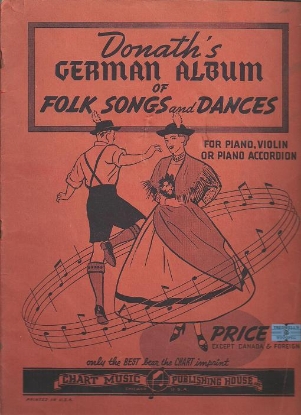 Picture of Donath's German Album of Folk Songs and Dances, accordion sheet music folio