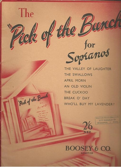 Picture of The Pick of the Bunch for Sopranos, songbook