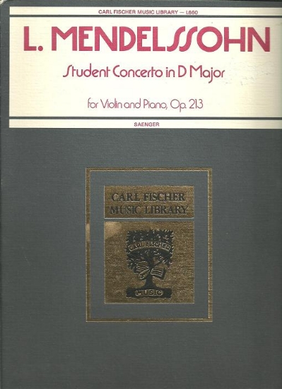 Picture of Student Concerto in D Major Op. 213, Ludwig Mendelssohn