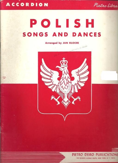 Picture of Polish Songs and Dances, arr. Jan Klocek, accordion sheet music songbook