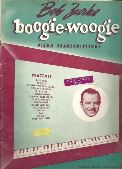 Picture of Bob Zurke Boogie Woogie Piano Transcriptions, piano solo, sheet music folio