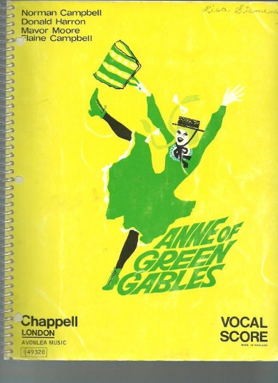 Picture of Anne of Green Gables, Norman Campbell/ Donald Harron/ Mavor Moore/ Elaine Campbell, complete piano/vocal score