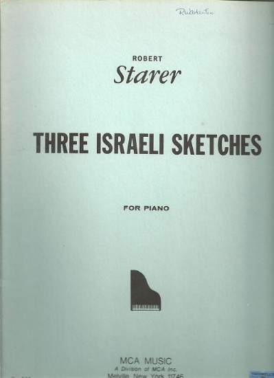 Picture of Robert Starer, Three Israeli Sketches, piano solo collection