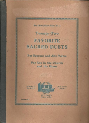 Picture of 22 Favorite Sacred Duets for Soprano & Alto Voices, sheet music songbook