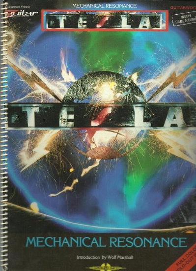 Picture of Tesla, Mechanical Resonance, guitar TAB folio, transcribed by Mark Phillips, sheet music songbook