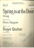 Picture of Spring is at the Door, Roger Quilter, low voice solo