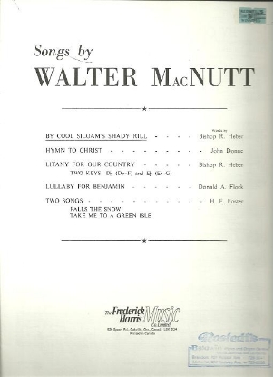Picture of By Cool Siloam's Shady Rill, Walter MacNutt, high voice solo, sheet music