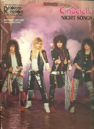 Picture of Cinderella, Night Songs, guitar TAB folio, sheet music songbook