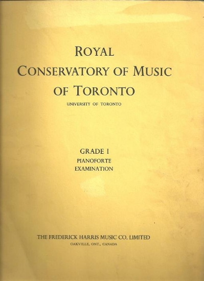 Picture of 1960, Royal Conservatory of Music, Grade  1 Piano Exam Book, 1960 Edition, University of Toronto, sheet music folio
