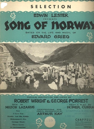 Picture of Song of Norway, Edward Grieg, adapted Robert Wright & George Forrest, arr. Walter Paul, piano solo selections 