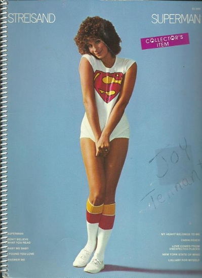 Picture of Barbra Streisand, Superman, sheet music songbook