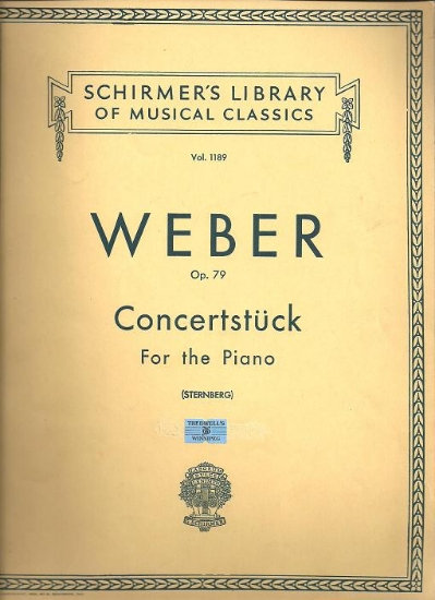 Picture of Concertstuck Op. 79, Carl Maria von Weber, piano duo, sheet music folio