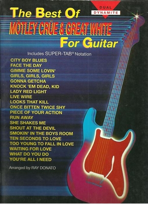 Picture of The Best of Motley Crue & Great White, TAB guitar songbook
