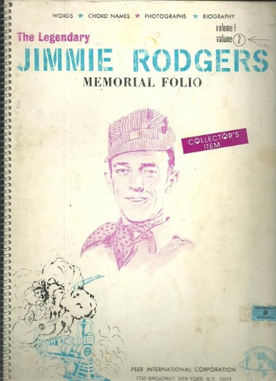 Picture of The Legendary Jimmie Rodgers Memorial Folio Volume 2, sheet music songbook