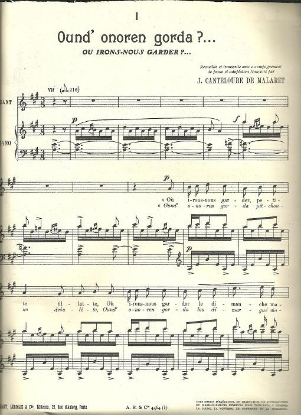 Picture of 15 Bourrees from the Auvergne, Joseph Canteloube, soprano solo, sheet music songbook